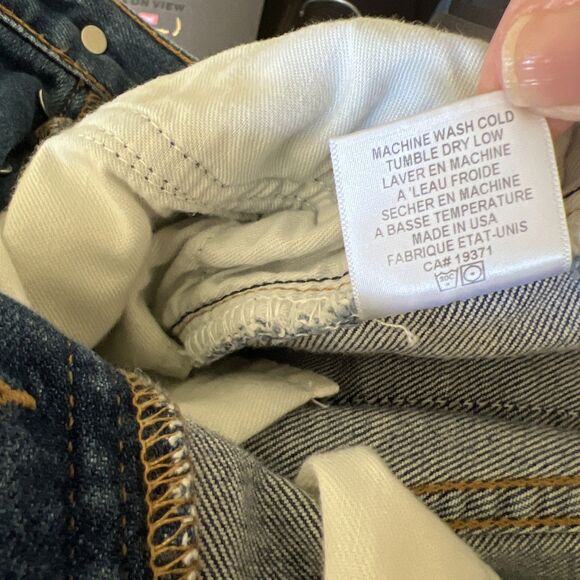 RE/DONE Originals Jeans Women’s Size 30x27 High Rise Button Fly Ankle Straight - Picture 10 of 11